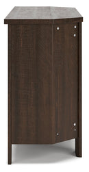 Camiburg Corner TV Stand with Electric Fireplace