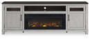 Darborn 88" TV Stand with Electric Fireplace
