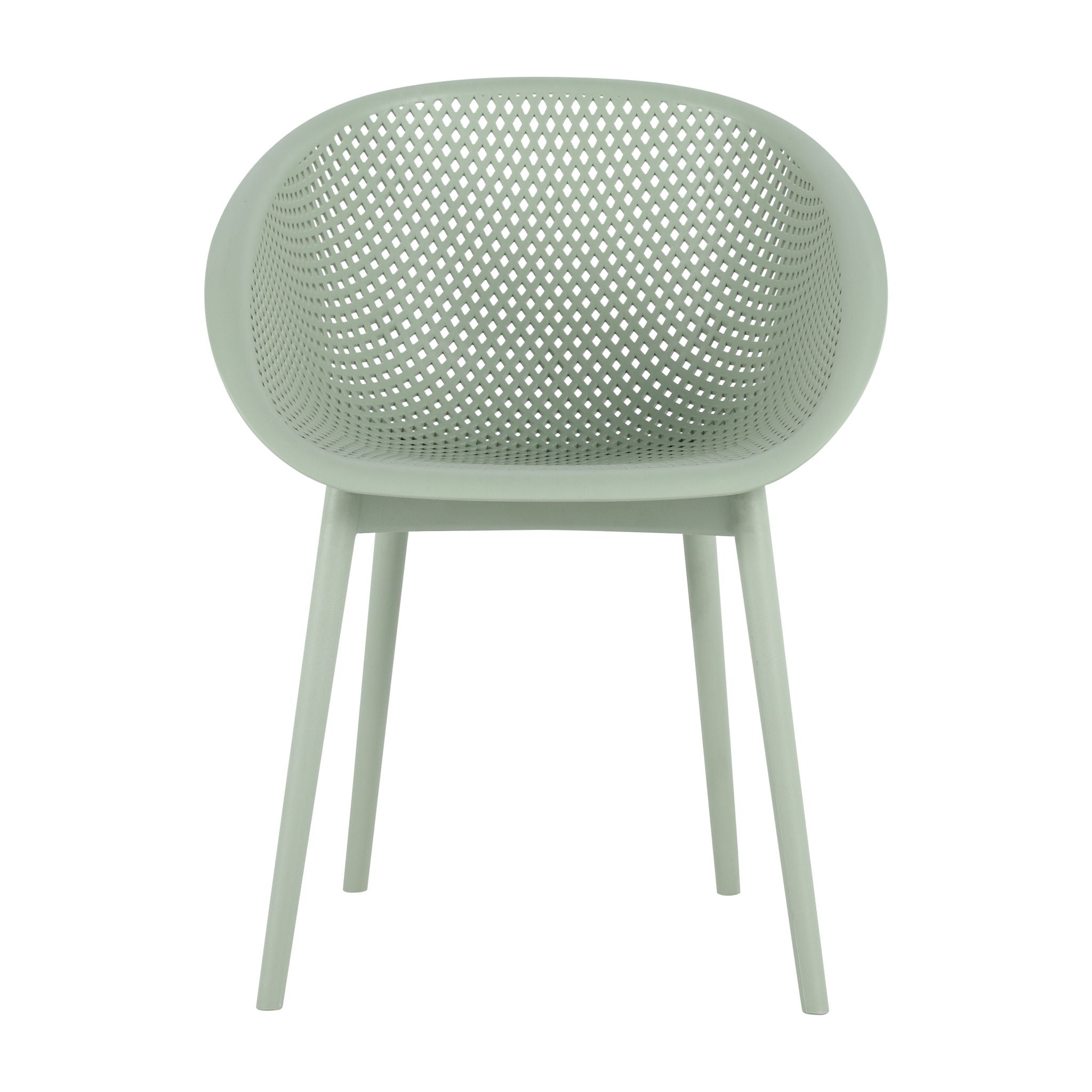 2 Piece Durable Single Chair With Hollow Out Design
