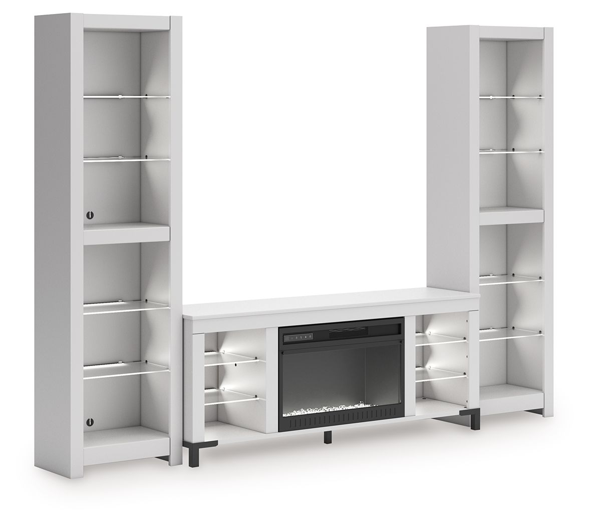Brollevi - 3-Piece Entertainment Center - White