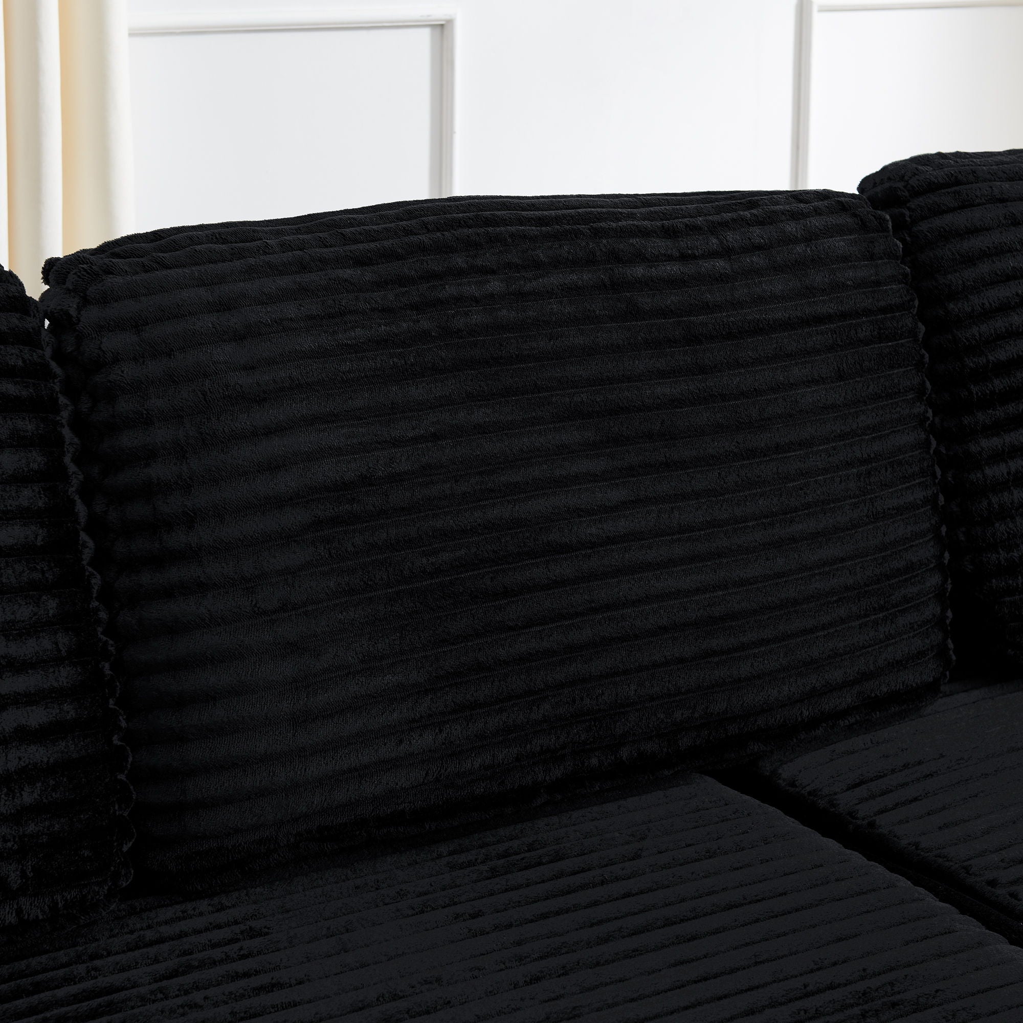 Modern Minimalist L Shape Modular Sectional Sofa, Couch
