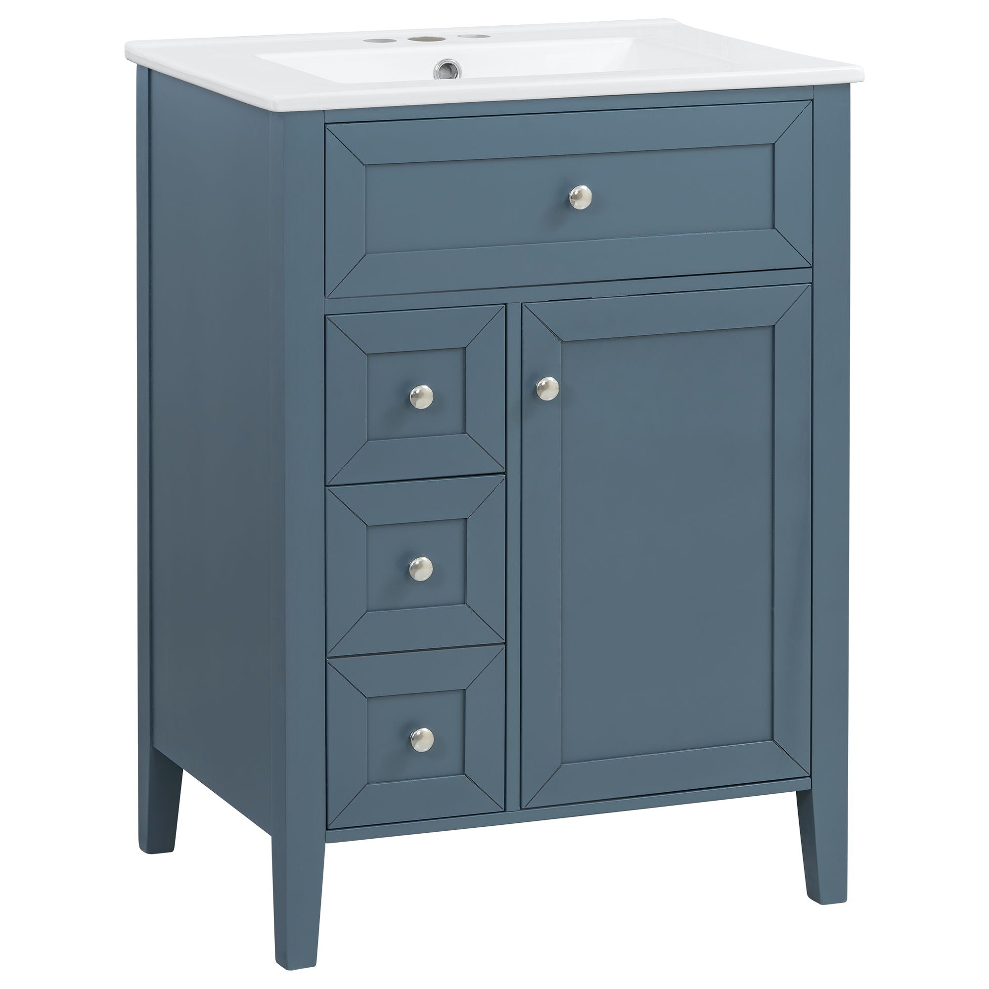 Bathroom Vanity With Sink, Soft Closing Cabinet