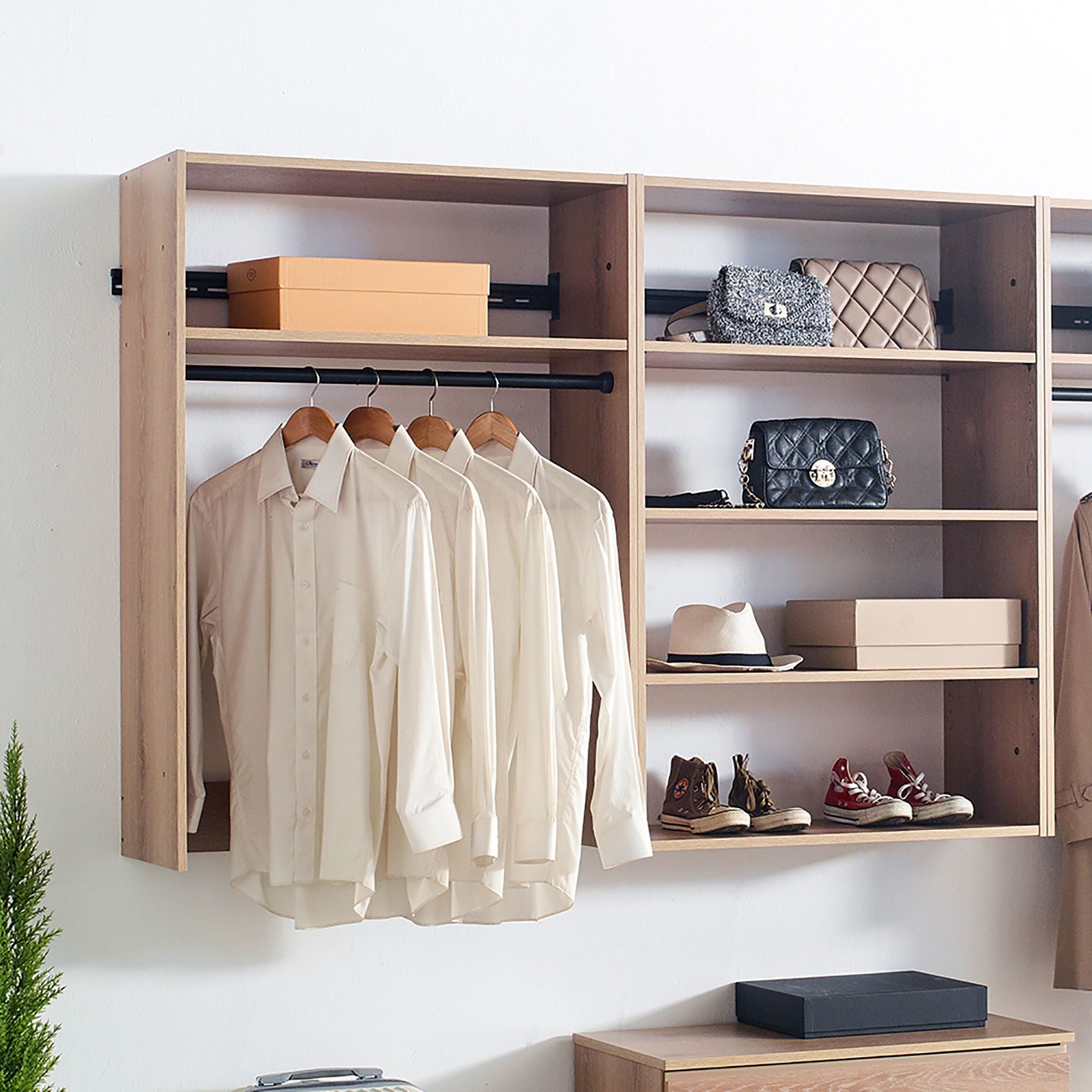 Devi - Wall Mounted Closet System With Modular Units