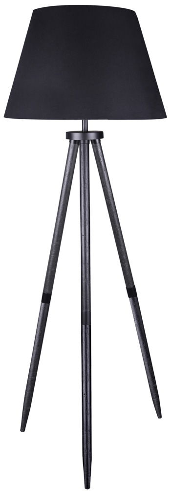 Orhan - Wood Floor Lamp - Black