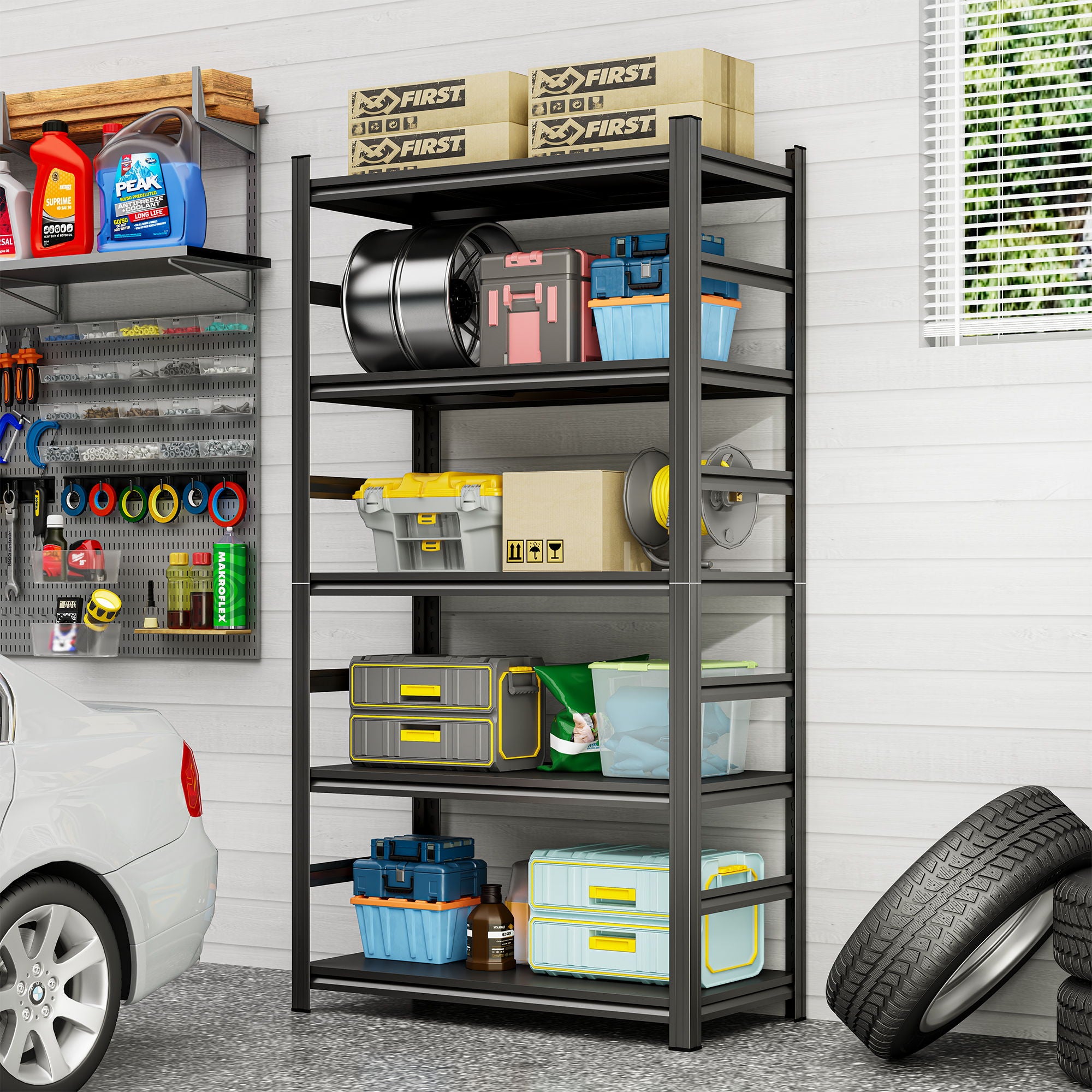 5 Tier Heavy Duty Shelving Unit Adjustable Shelving Units