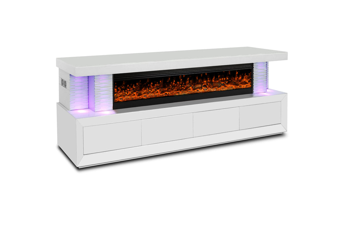 A97 TV STAND W/FIREPLACE