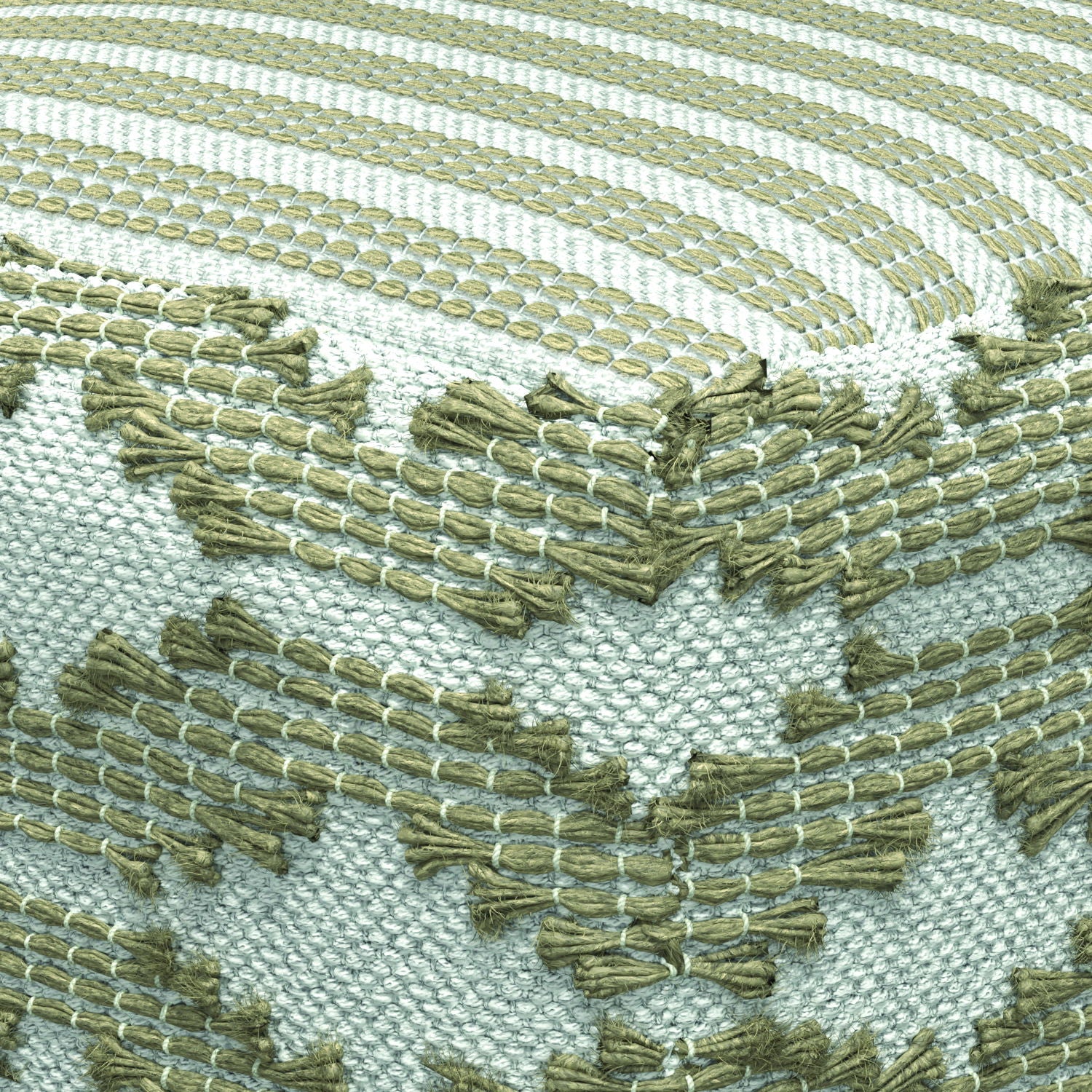 Rowan - Square Pouf Ottoman - Natural