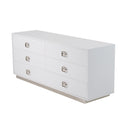 A&X Victoria - Modern White Crocodile Dresser