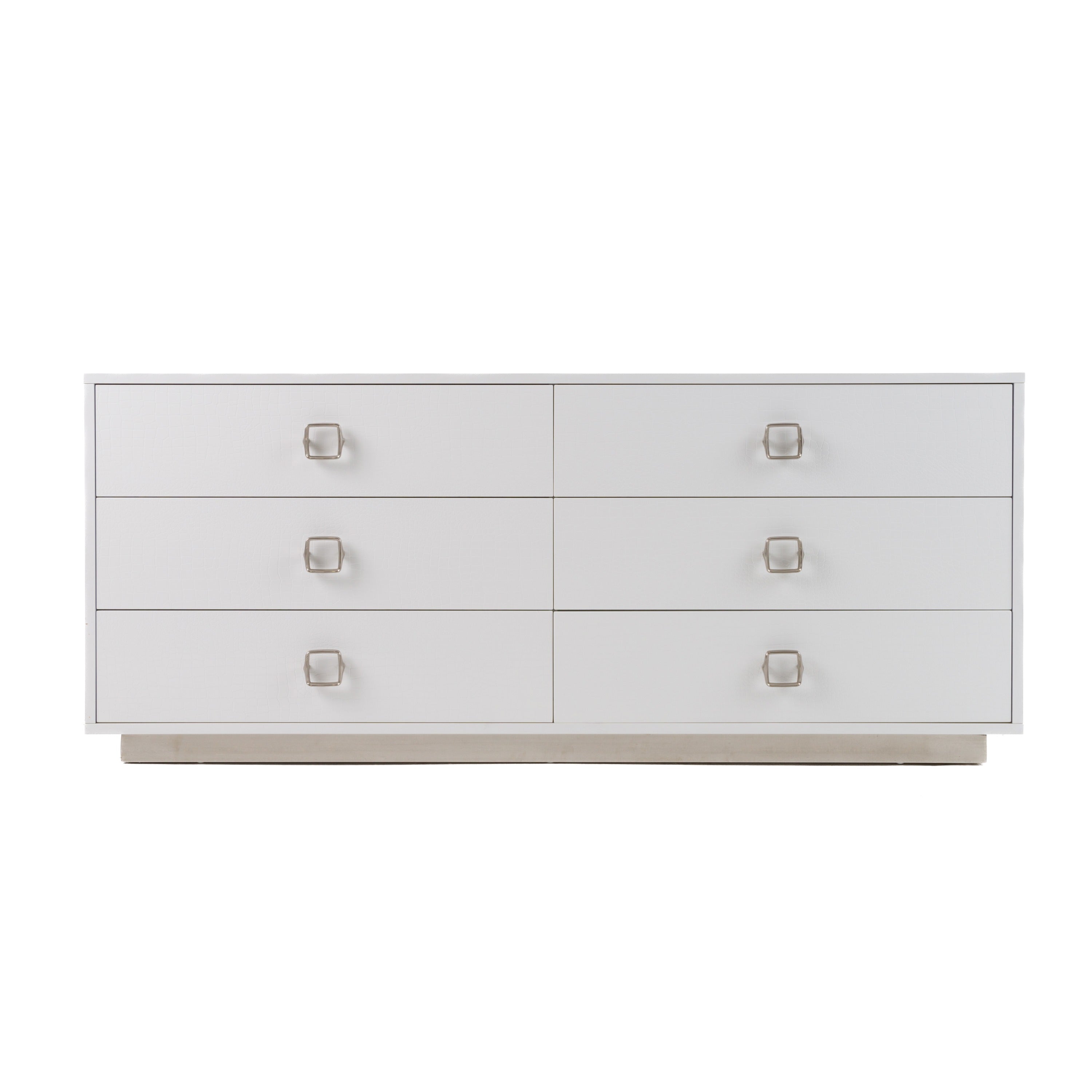 A&X Victoria - Modern White Crocodile Dresser