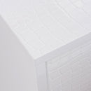 A&X Victoria - Modern White Crocodile Dresser