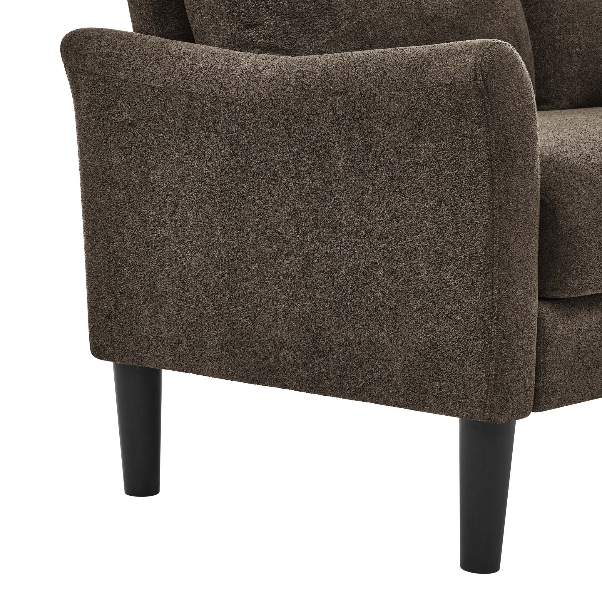 Tufted Loveseat - Dark Brown