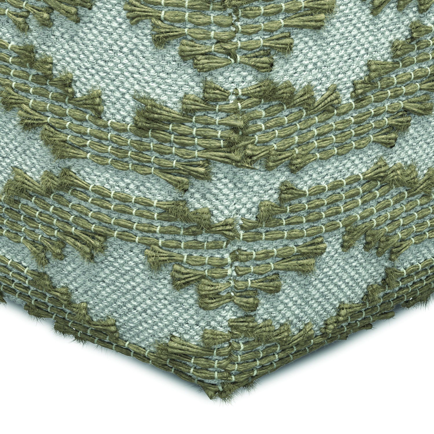 Rowan - Square Pouf Ottoman - Natural