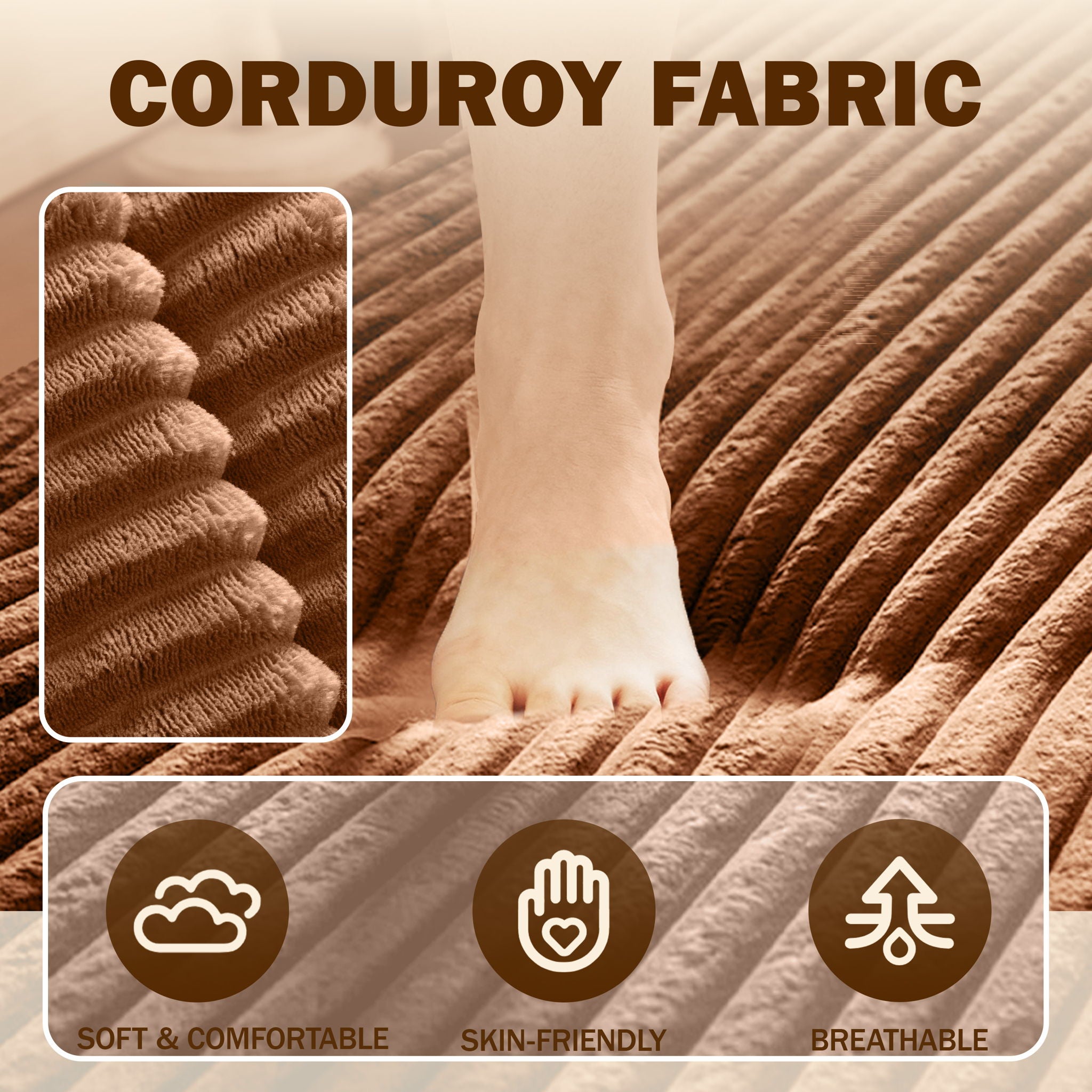 Modern Floor Sofa With 2 Pillows, Convertible Twin Size Folding Mattress For Living Room