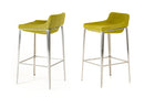 Modrest Adhil Mid-Century Green Fabric Bar Stool