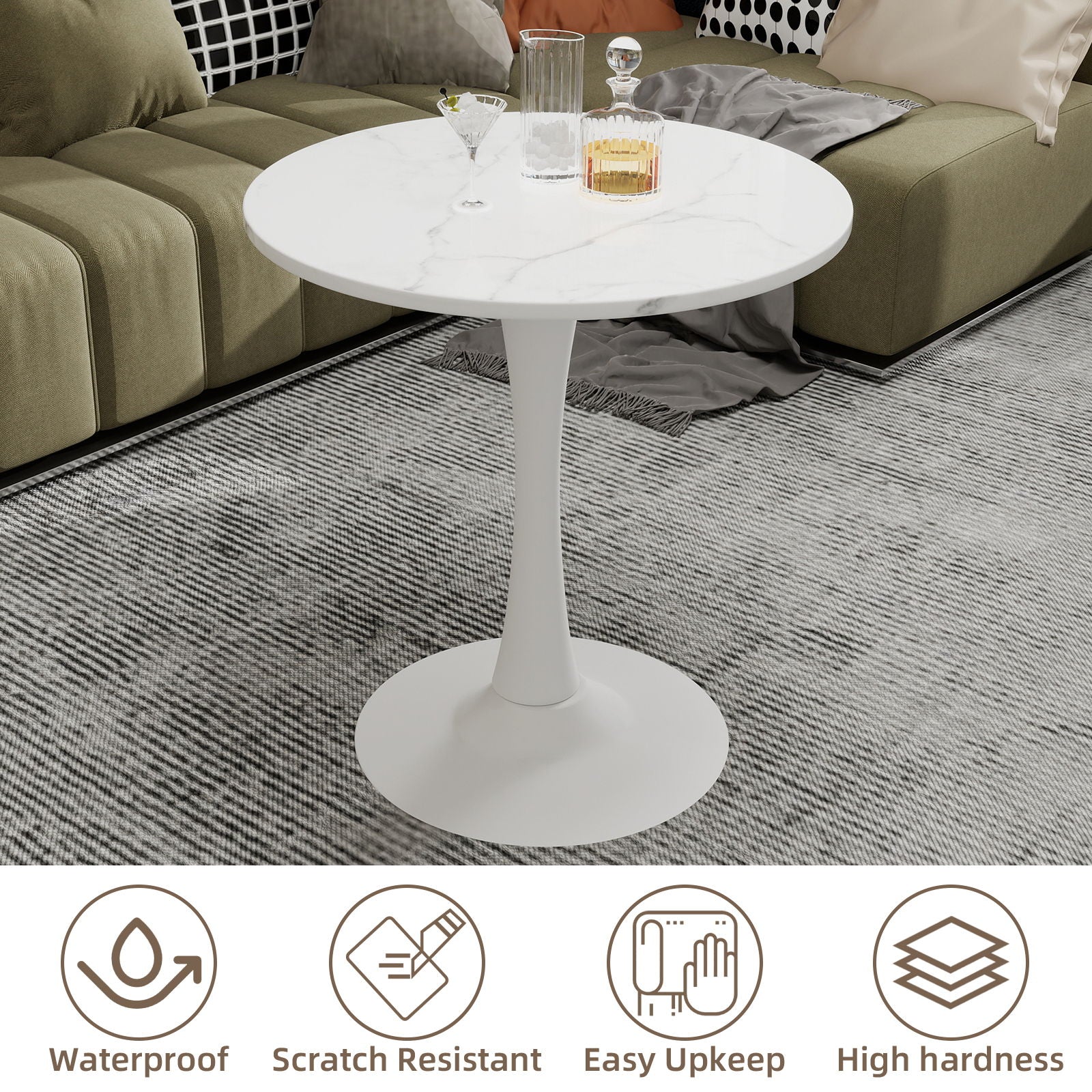 Coffee Table & Round Top