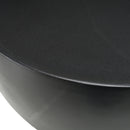 Modrest Akron - Modern Black & White Faux Marble Round End Table