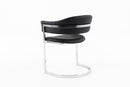 Modrest Allie Contemporary Black Leatherette Dining Chair