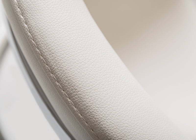 Modrest Allie Contemporary White Leatherette Dining Chair