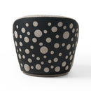 Divani Casa Allis - Glam Grey and Black Fabric Swivel Accent Chair