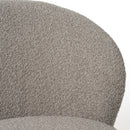 Divani Casa Allis - Glam Grey and Black Fabric Swivel Accent Chair