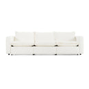 Divani Casa Almagre - Modern White Fabric Sofa w/ 3 Electric Recliners