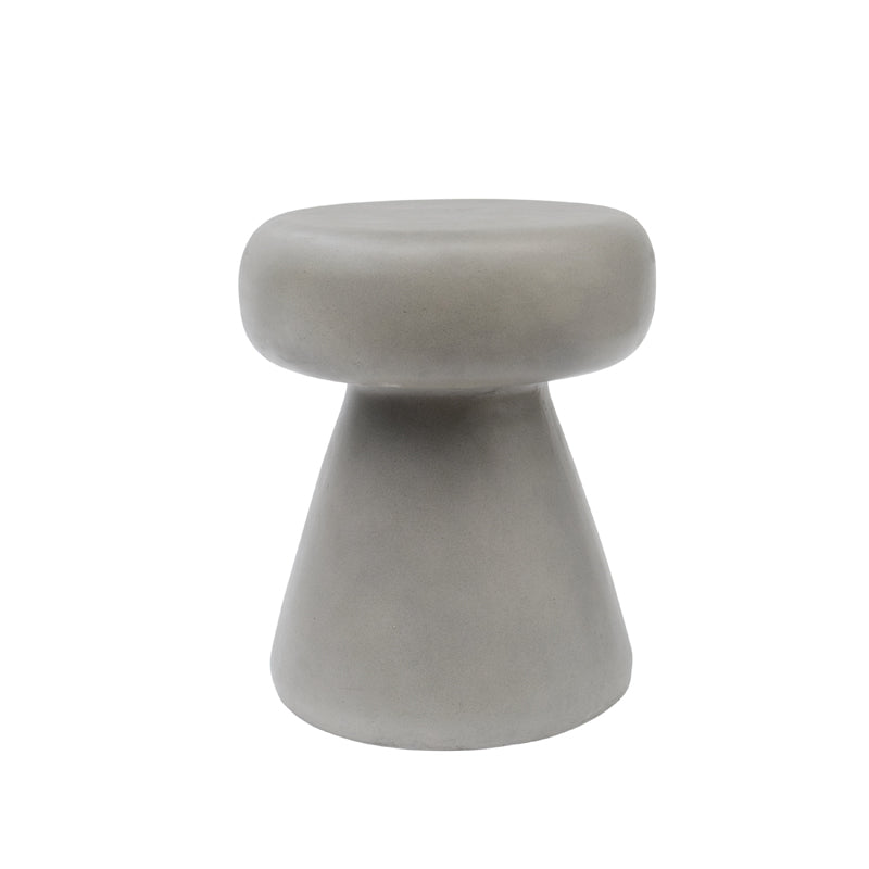 Modrest Boyd Modern Grey Concrete Round Stool