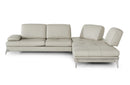 Lamod Italia Andrea - Modern Grey Leather Sectional Sofa