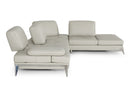Lamod Italia Andrea - Modern Grey Leather Sectional Sofa