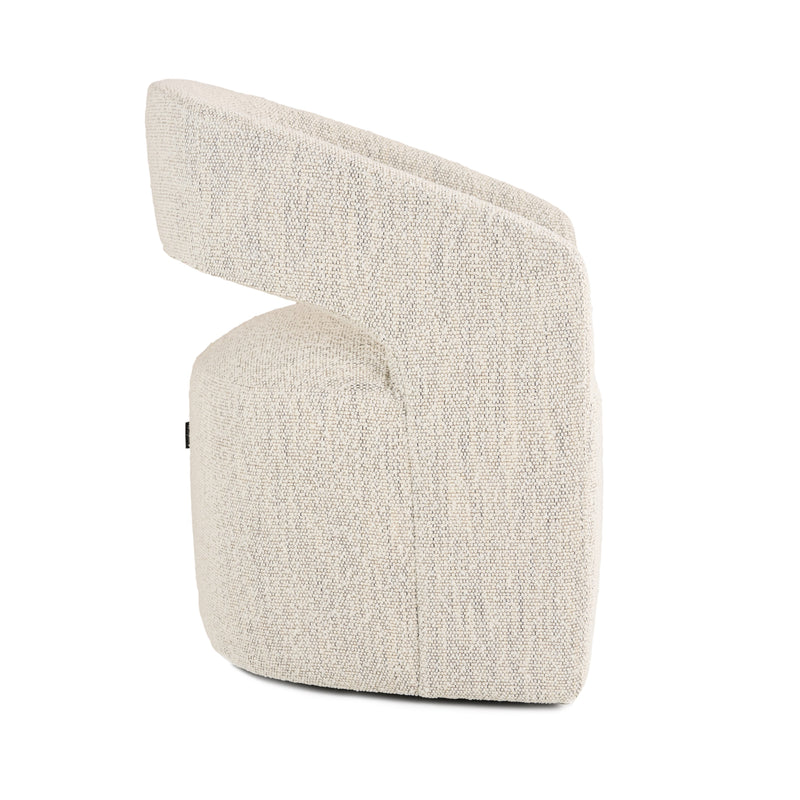 Modrest Angie - Modern Beige Fabric Dining Chair