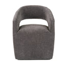 Modrest Angie - Modern Dark Grey Fabric Dining Chair
