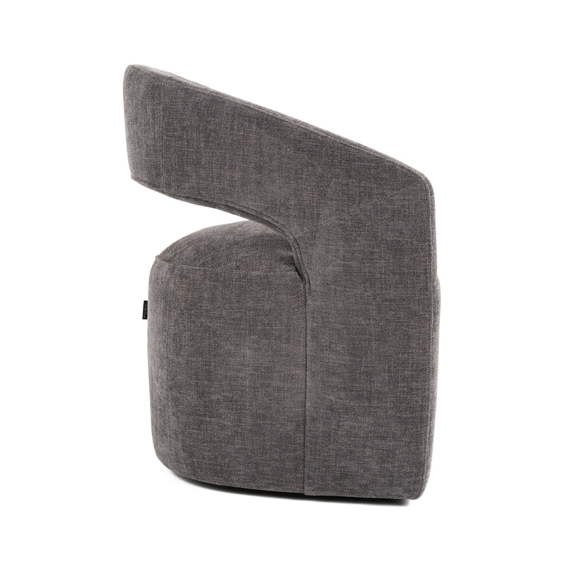 Modrest Angie - Modern Dark Grey Fabric Dining Chair