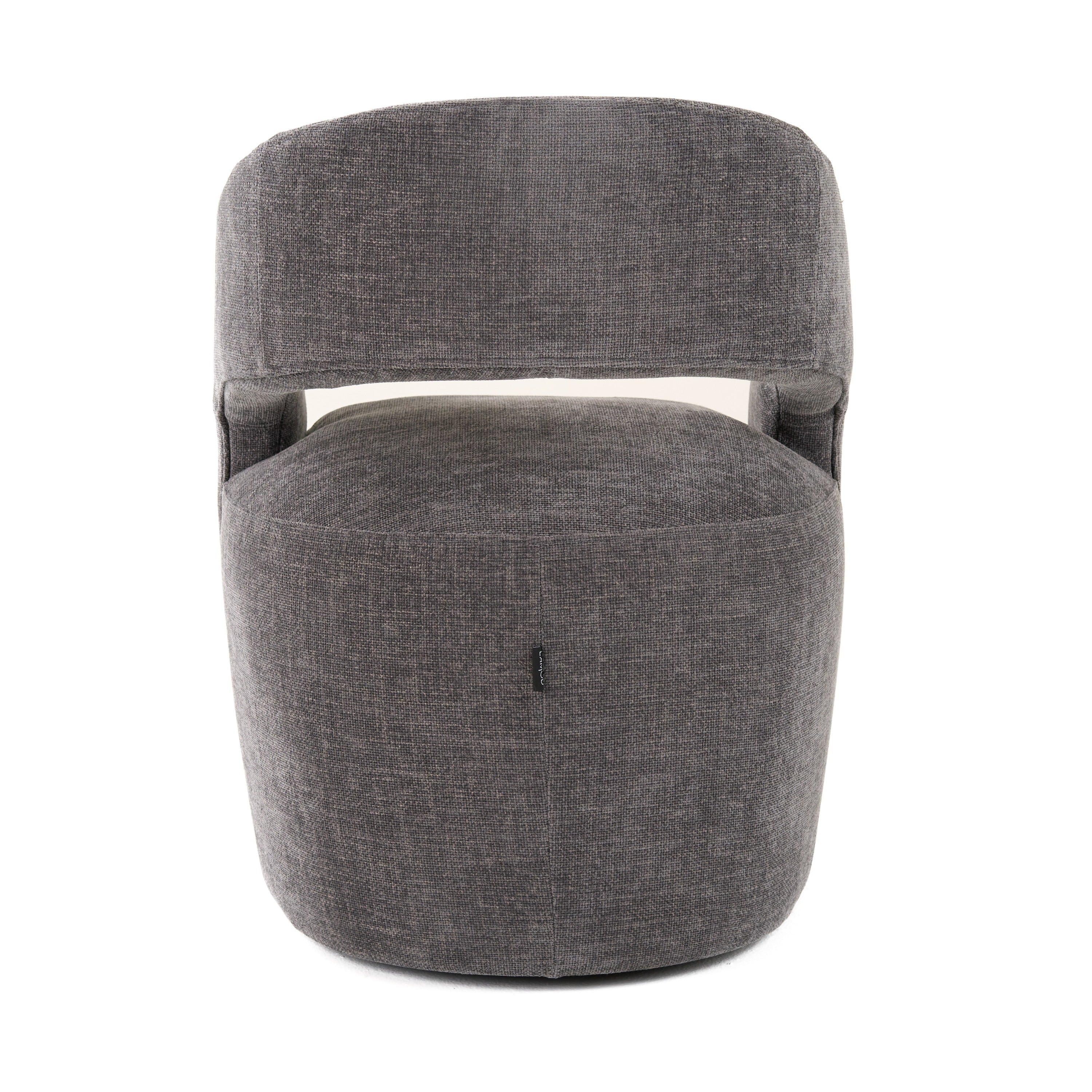 Modrest Angie - Modern Dark Grey Fabric Dining Chair