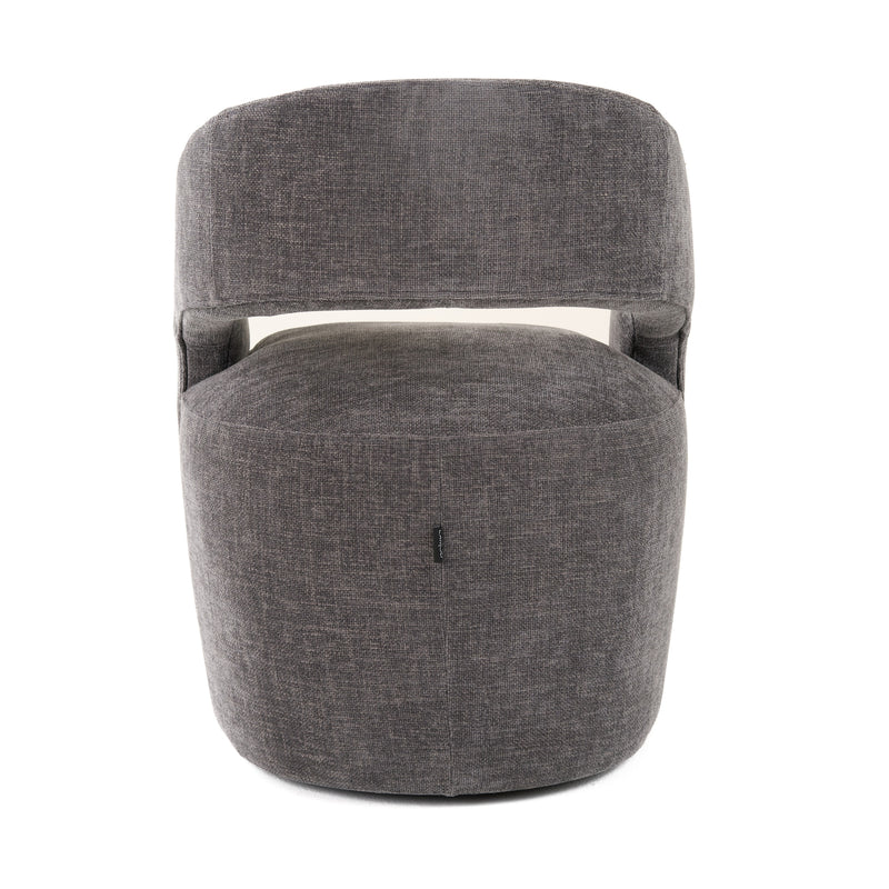 Modrest Angie - Modern Dark Grey Fabric Dining Chair