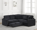 Ariel Sectional Pullout bed dub Charging ports – Includes Free TV or Area Rug