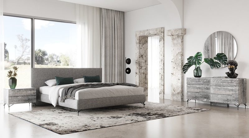 Nova Domus Aria - Italian Modern Multi Grey Q Bedroom Set