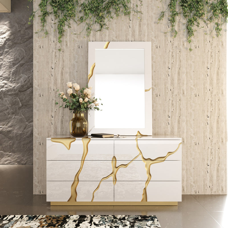 Modrest Aspen Modern White Mirror