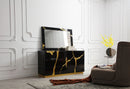 Modrest Aspen - Modern Black and Gold Dresser