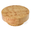 Modrest August - Modern Burl Round Coffee Table