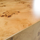 Modrest August - Modern Burl Square Coffee Table
