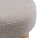 Modrest August - Modern Cream Fabric + Antique Brass Counter Stool