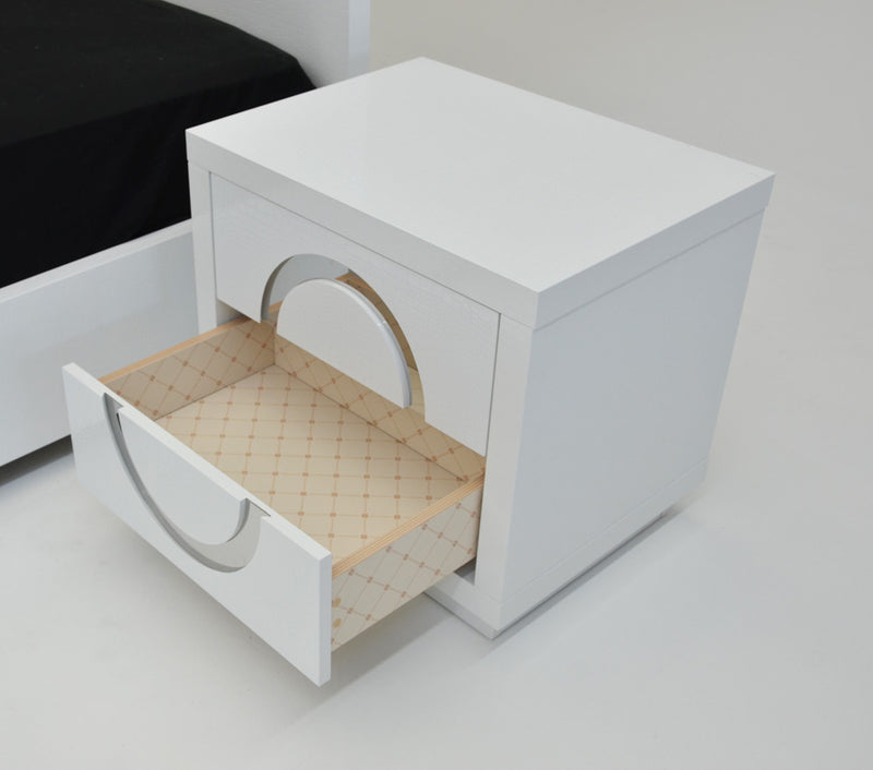 Ovidius Armani Xavira Modern White Gloss Nightstand