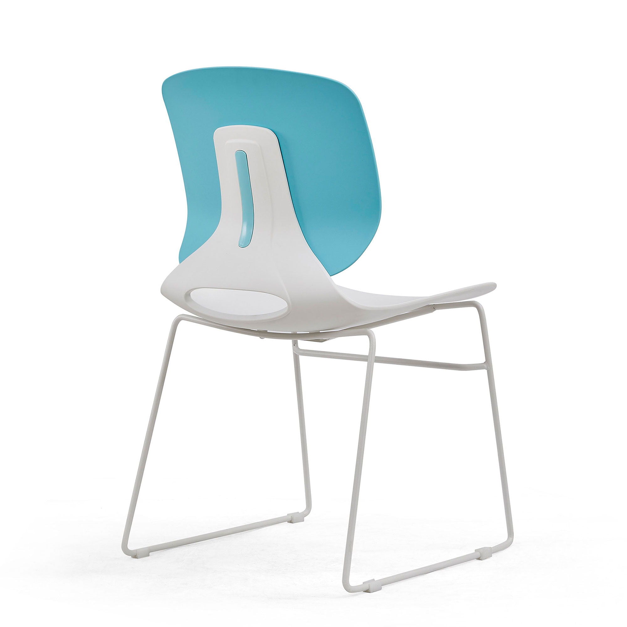 Ergonomic Backrest Stacking Chairs (Set of 4)