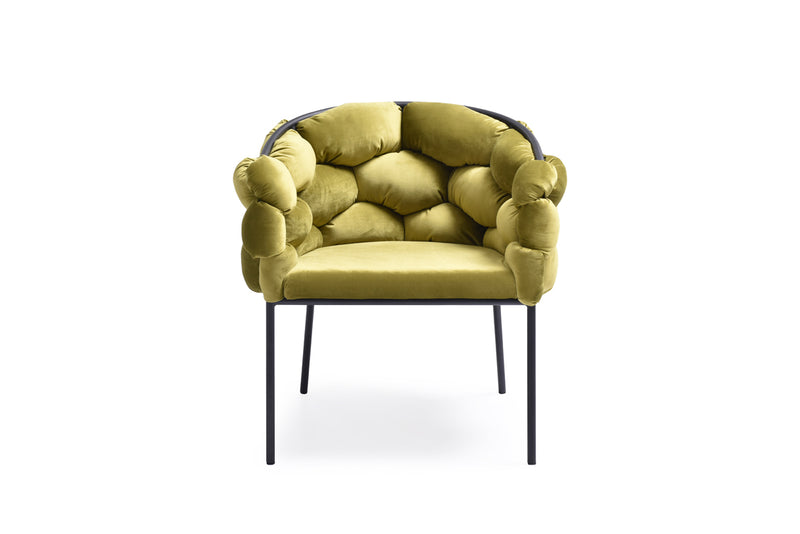 Modrest Debra Modern Green Fabric Dining Chair