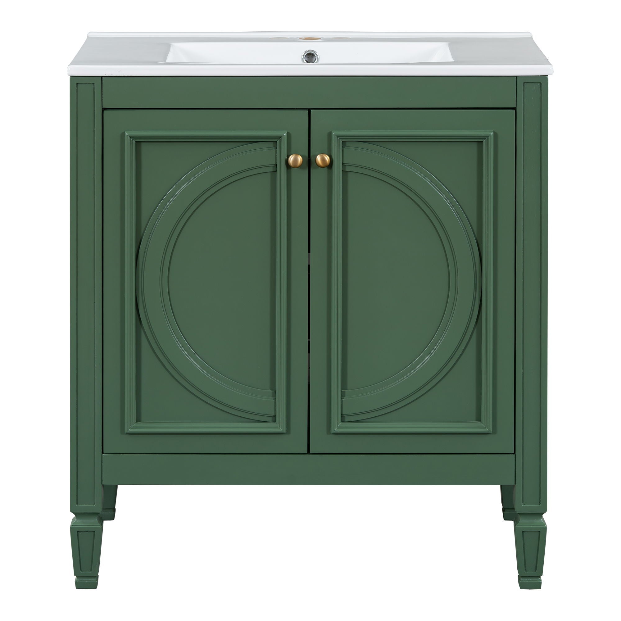 Bathroom Vanity With Sink With 2 Doors And Adjustable Shelf