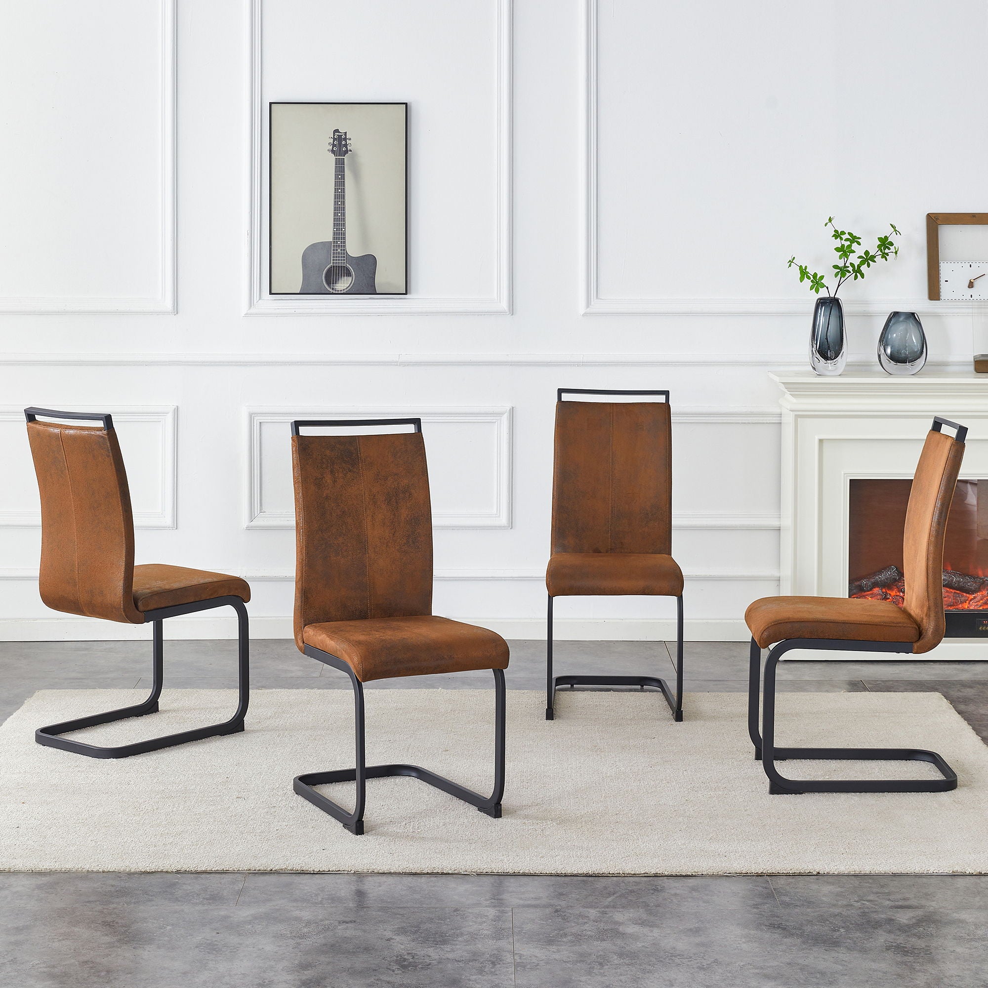 Dining Chairs With Ergonomic Backrest