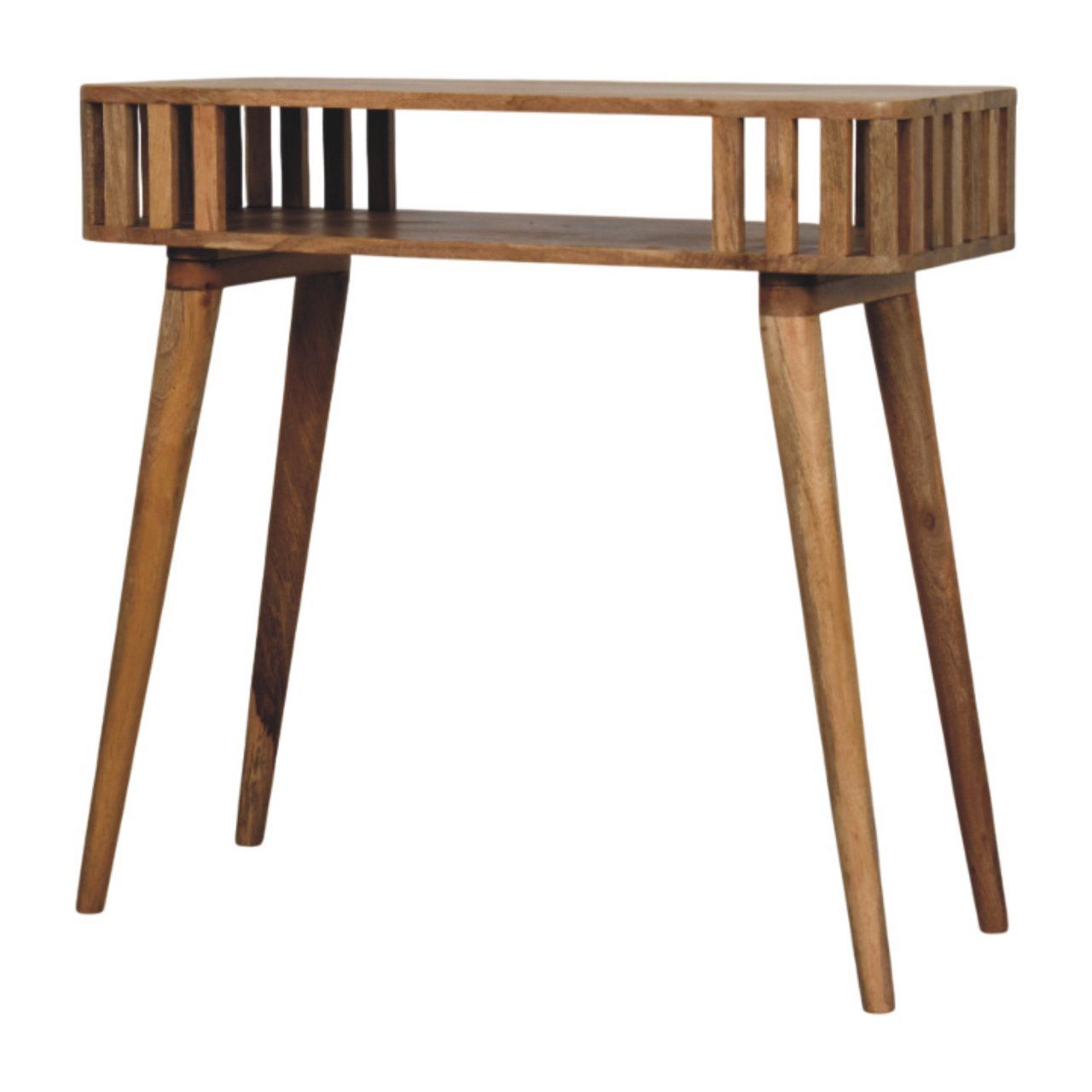 Slatted Console - Light Brown