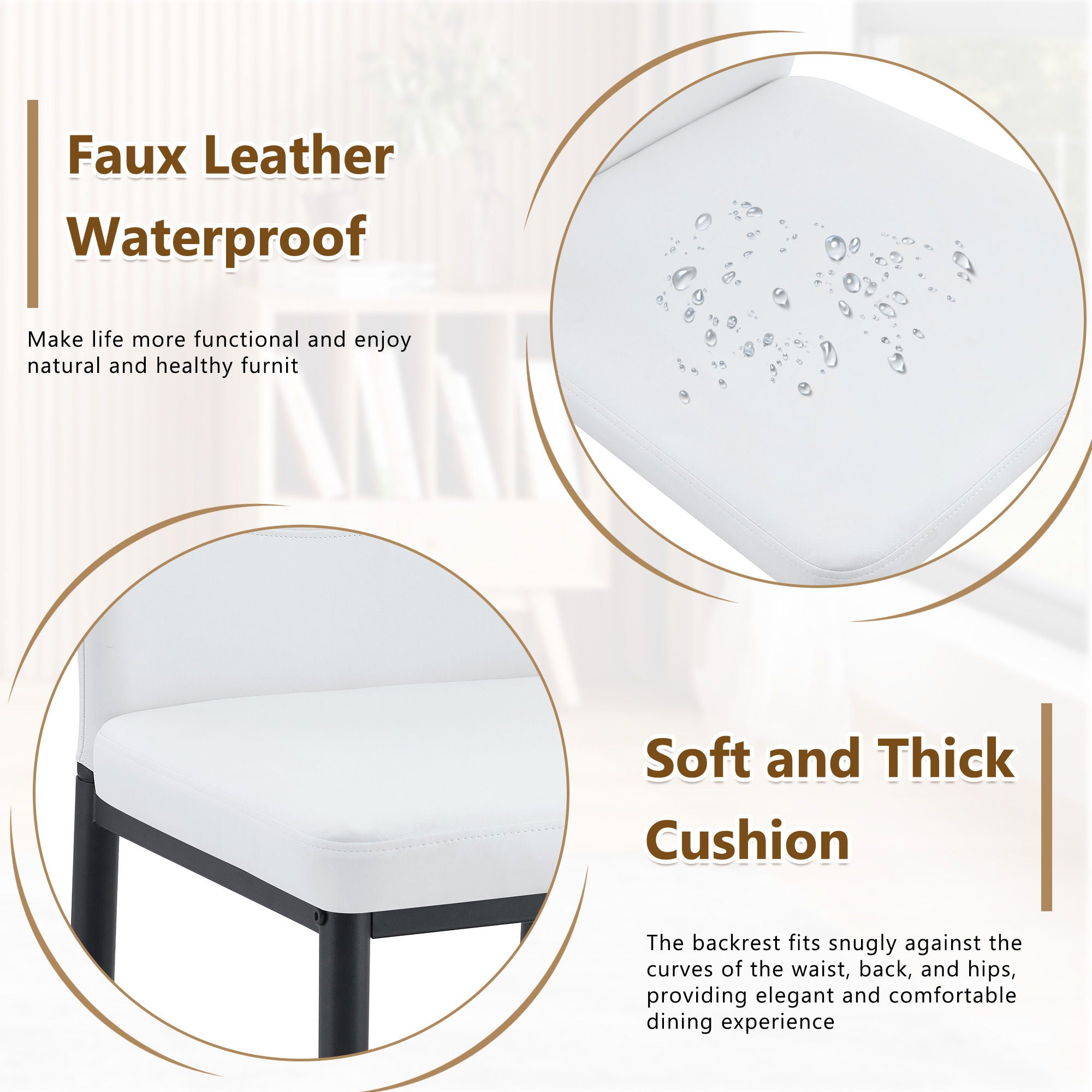 Dining Chairs With Shell Pattern, Comfort And Style