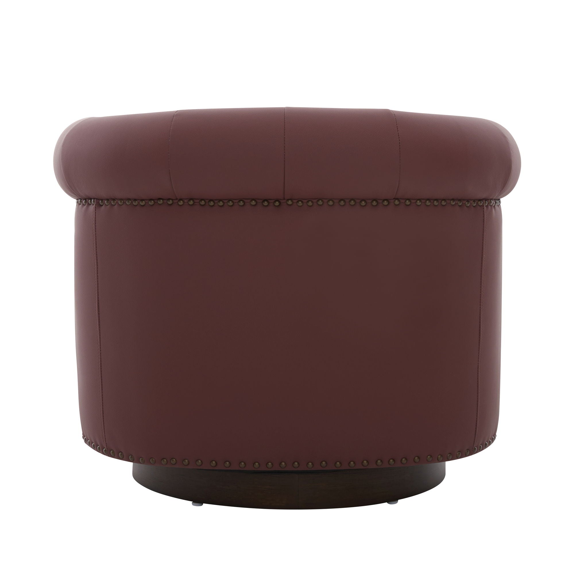360° Swivel Accent Chair With Curved Back