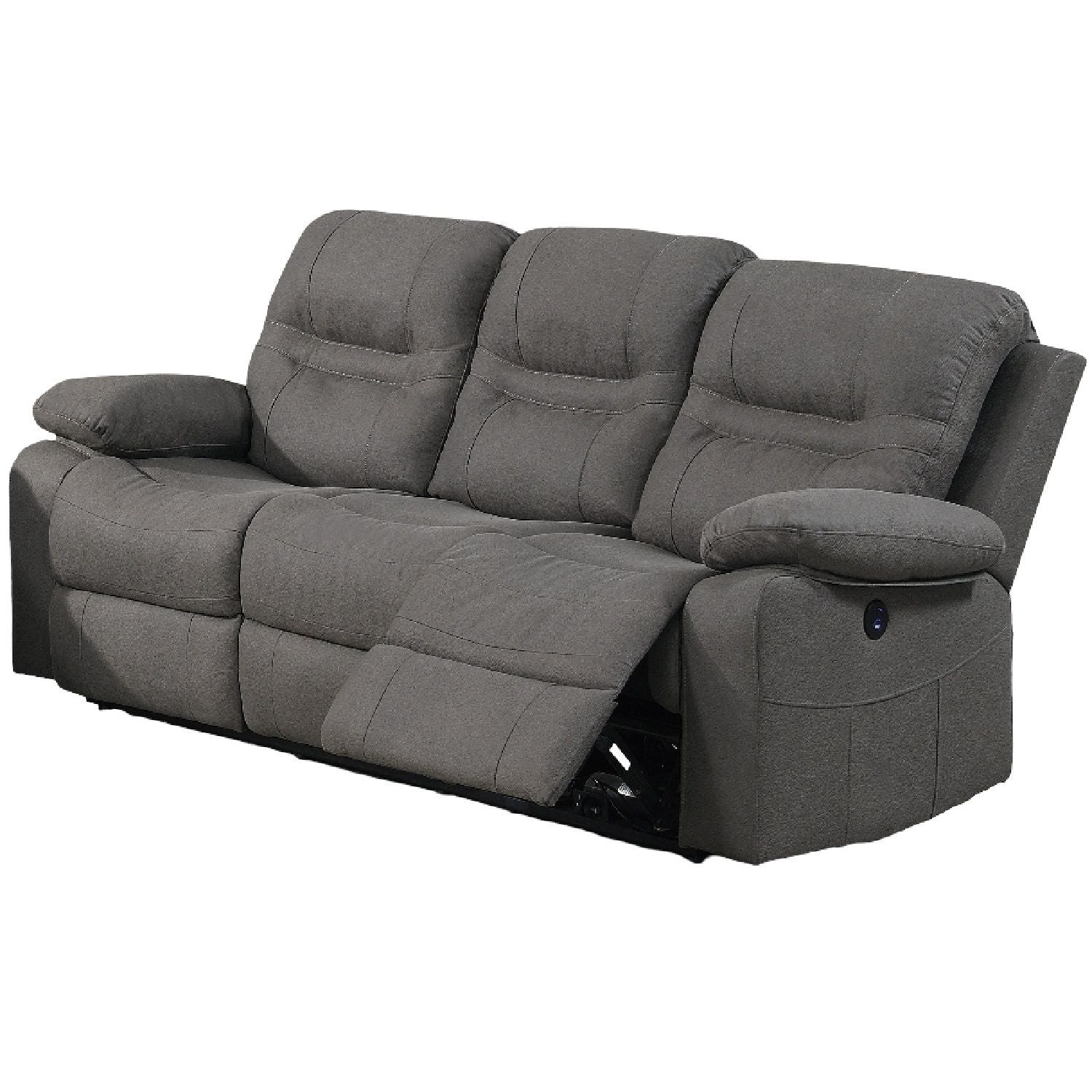 Modern Contemporary Power Reclining Sofa With USB Port