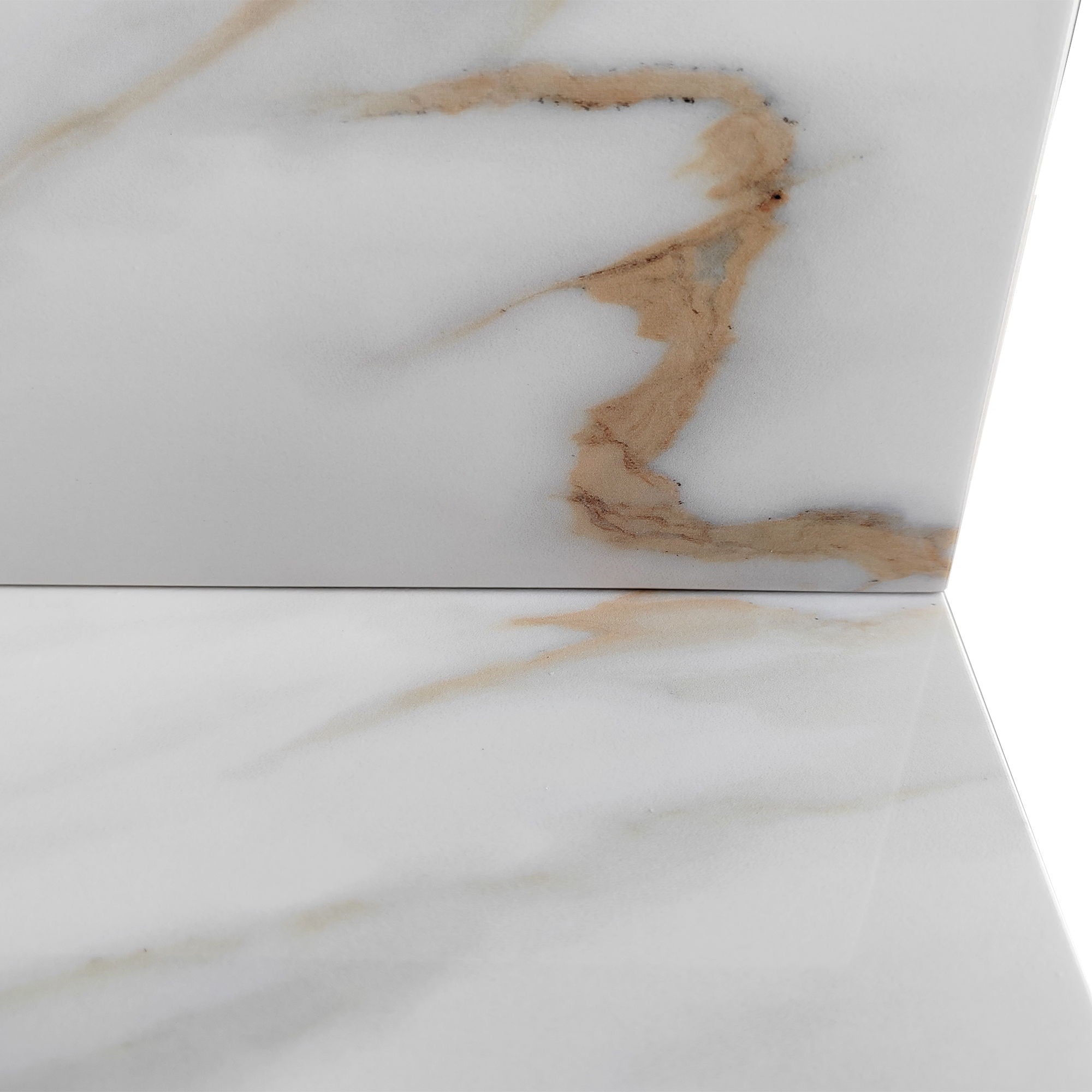 Elegant Vanity Top With Undermount Sink And Backsplash, Sintered Stone